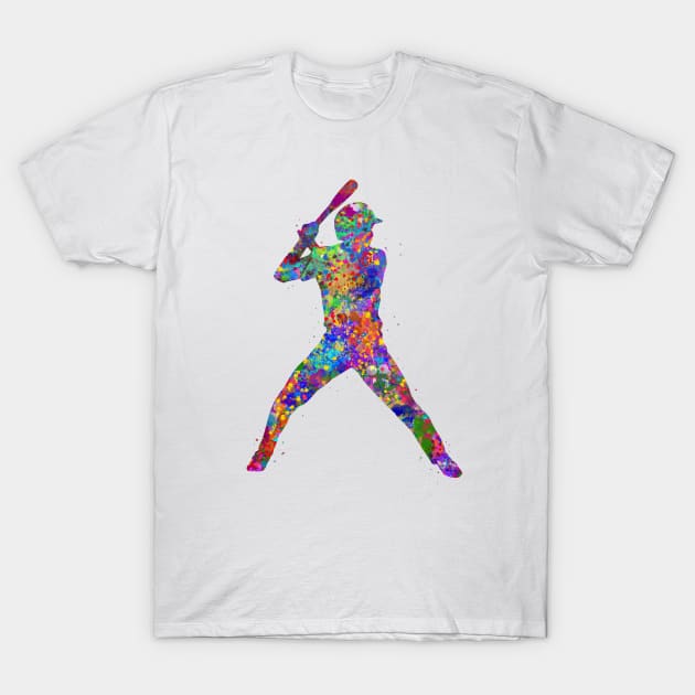 Baseball batting T-Shirt by Yahya Art